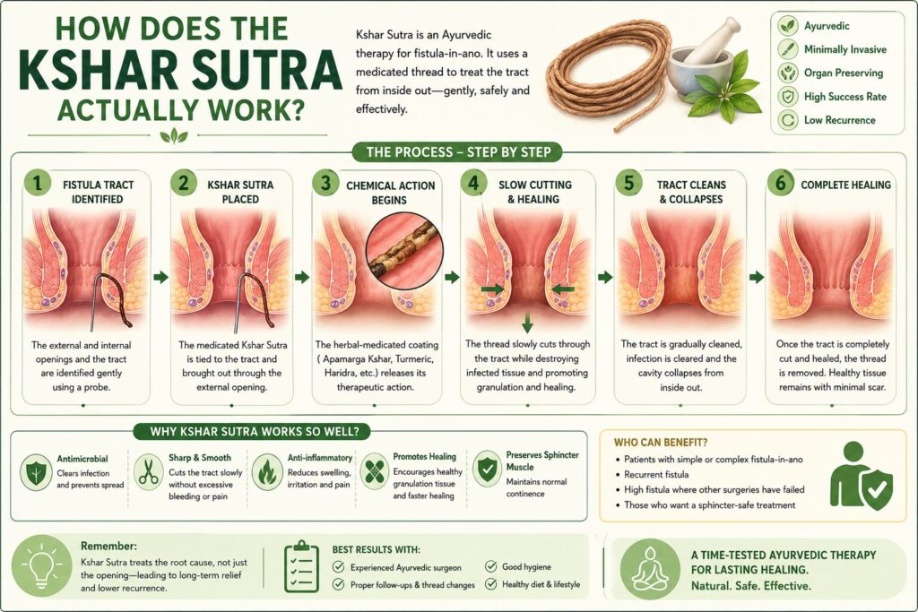 How Does the Kshar Sutra Actually Work